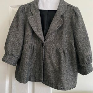 Like new black cream and gold jacket